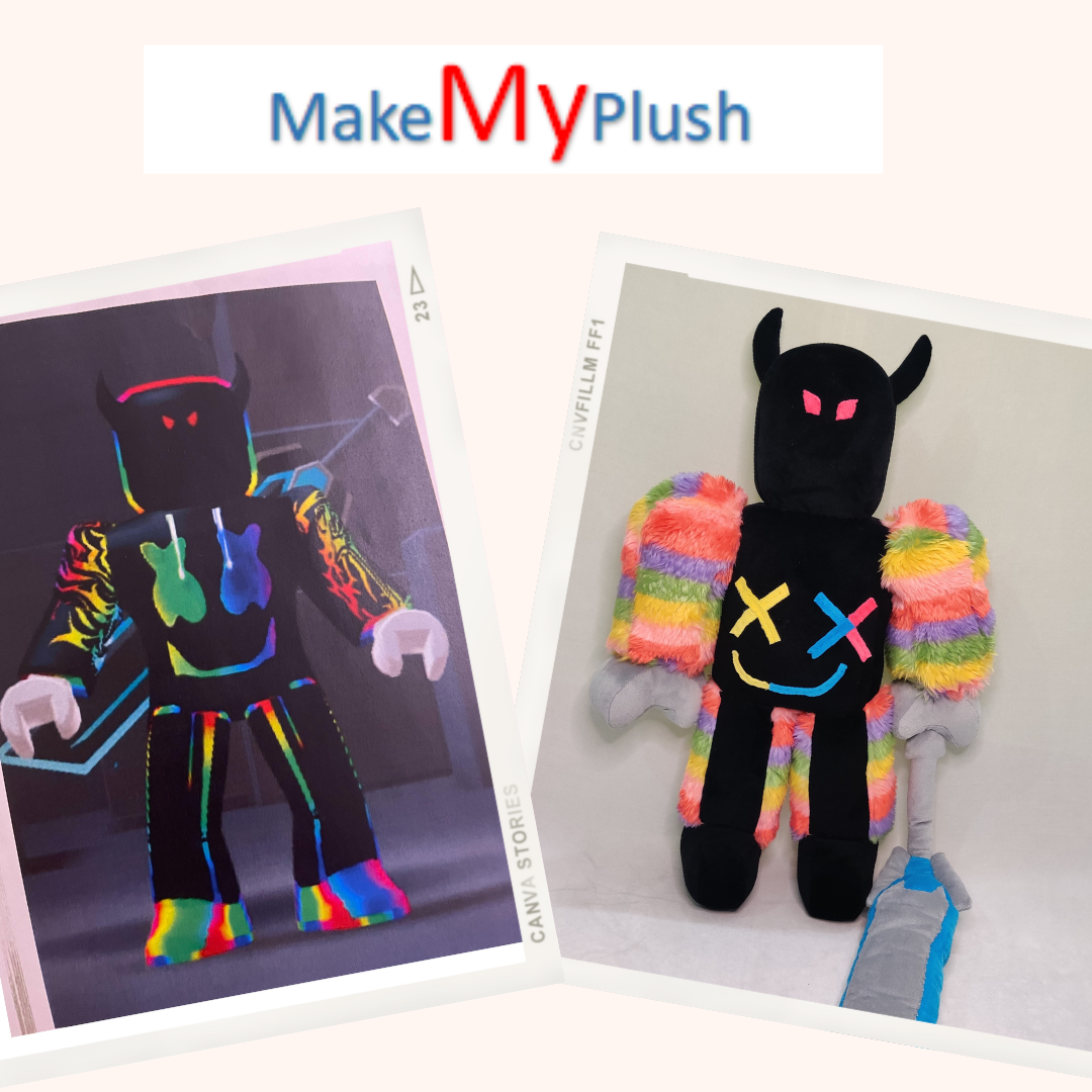 Roblox Drawings and Pictures into Own Custom Stuffed Animal Plush Toys