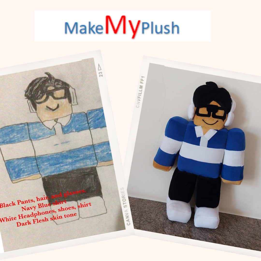 Roblox Drawings and Pictures into Own Custom Stuffed Animal Plush Toys