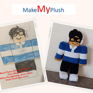 Video Game Character Pictures into Own Custom Stuffed Animal Plush Toys