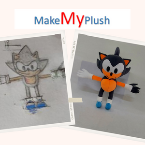 Sonic the Hedgehog Drawings and Pictures into Own Custom Stuffed Animal Plush Toys