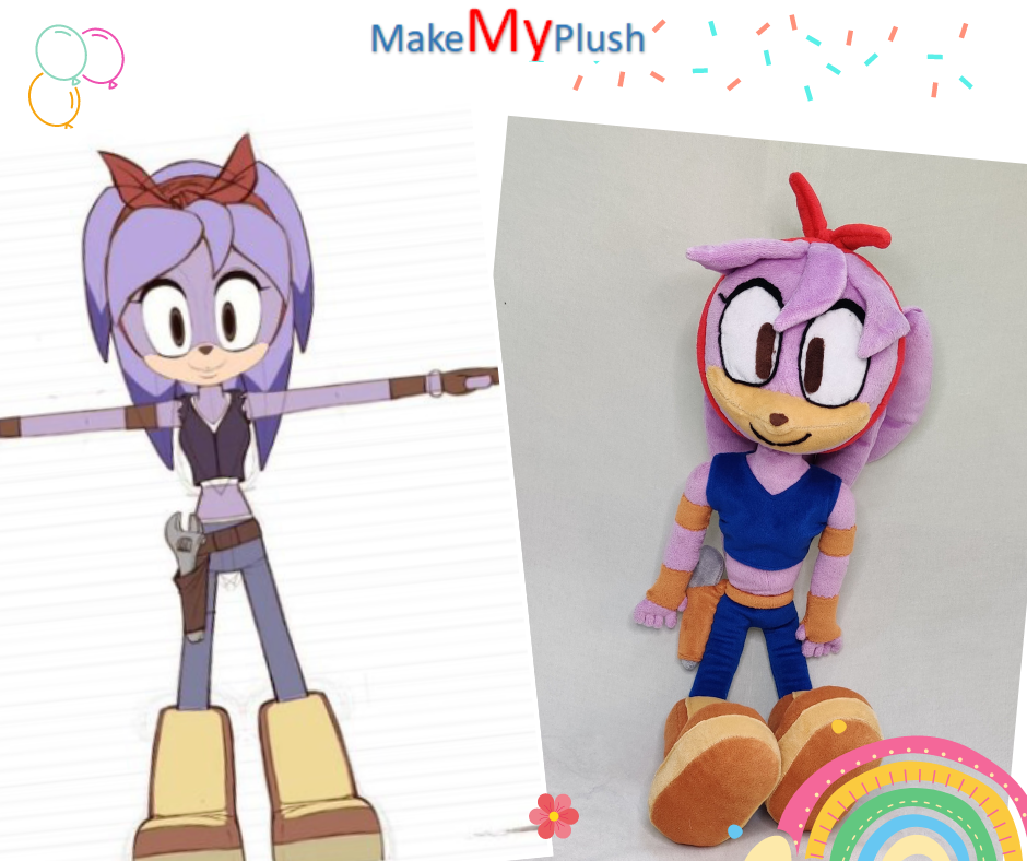 Sonic the Hedgehog Drawings and Pictures into Own Custom Stuffed Animal Plush Toys