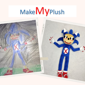 Sonic the Hedgehog Drawings and Pictures into Own Custom Stuffed Animal Plush Toys