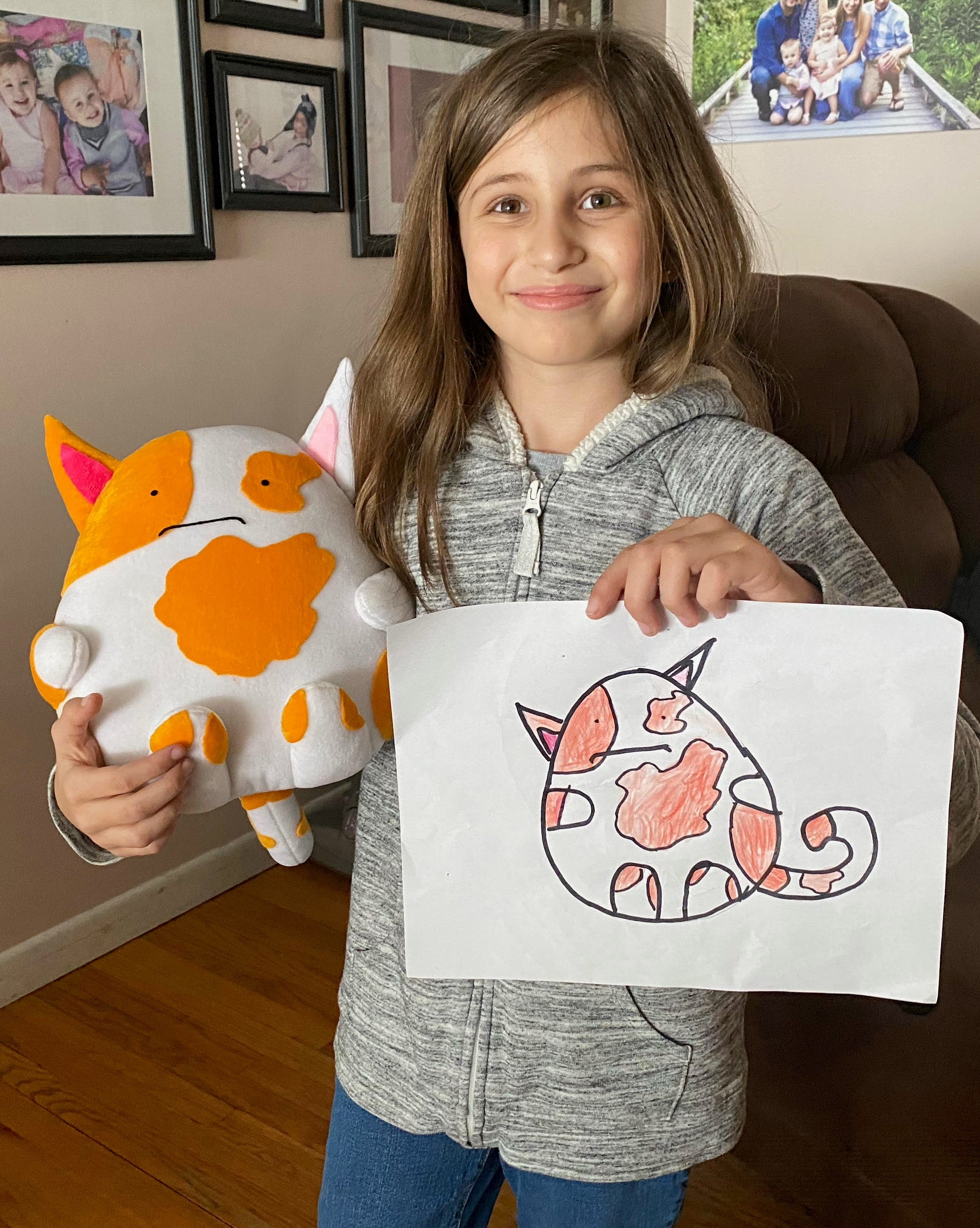 Turn Kids Drawing Make Picture into Custom Stuffed Animal Plush Toys